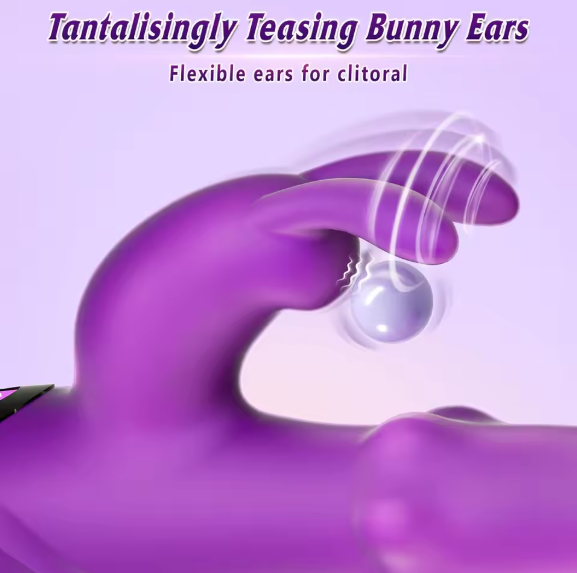 💜 Vibrador Rotativo 4 em 1 – O Coelho Mágico do Prazer Feminino💜